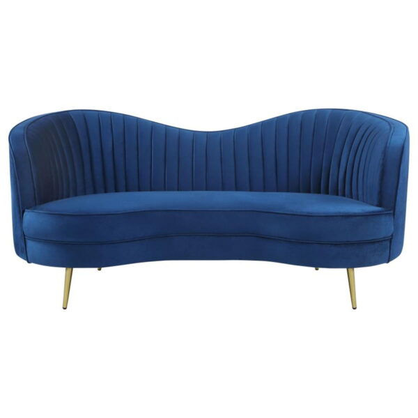 Sophia - Upholstered Channel Tufted Loveseat - Image 12