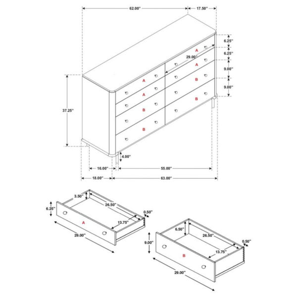 Arini - 8-Drawer Dresser - Image 25