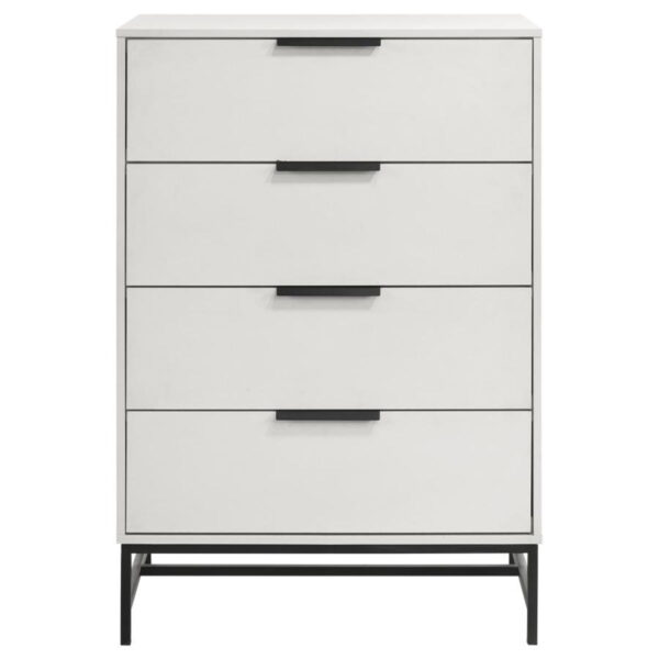 Sonora - 4-Drawer Bedroom Chest - White - Image 8