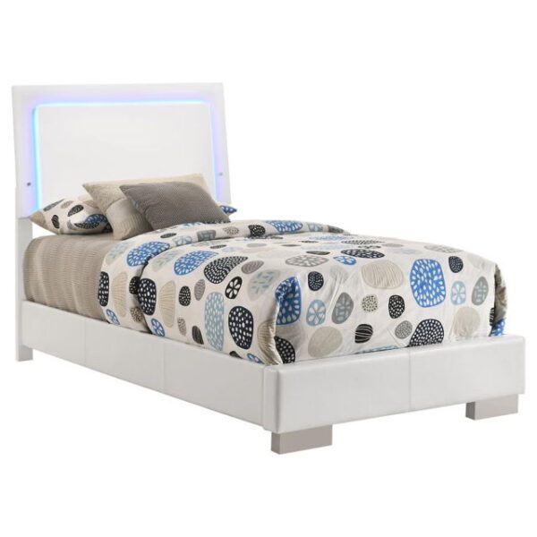 Felicity - Wood LED Panel Bed - Image 13
