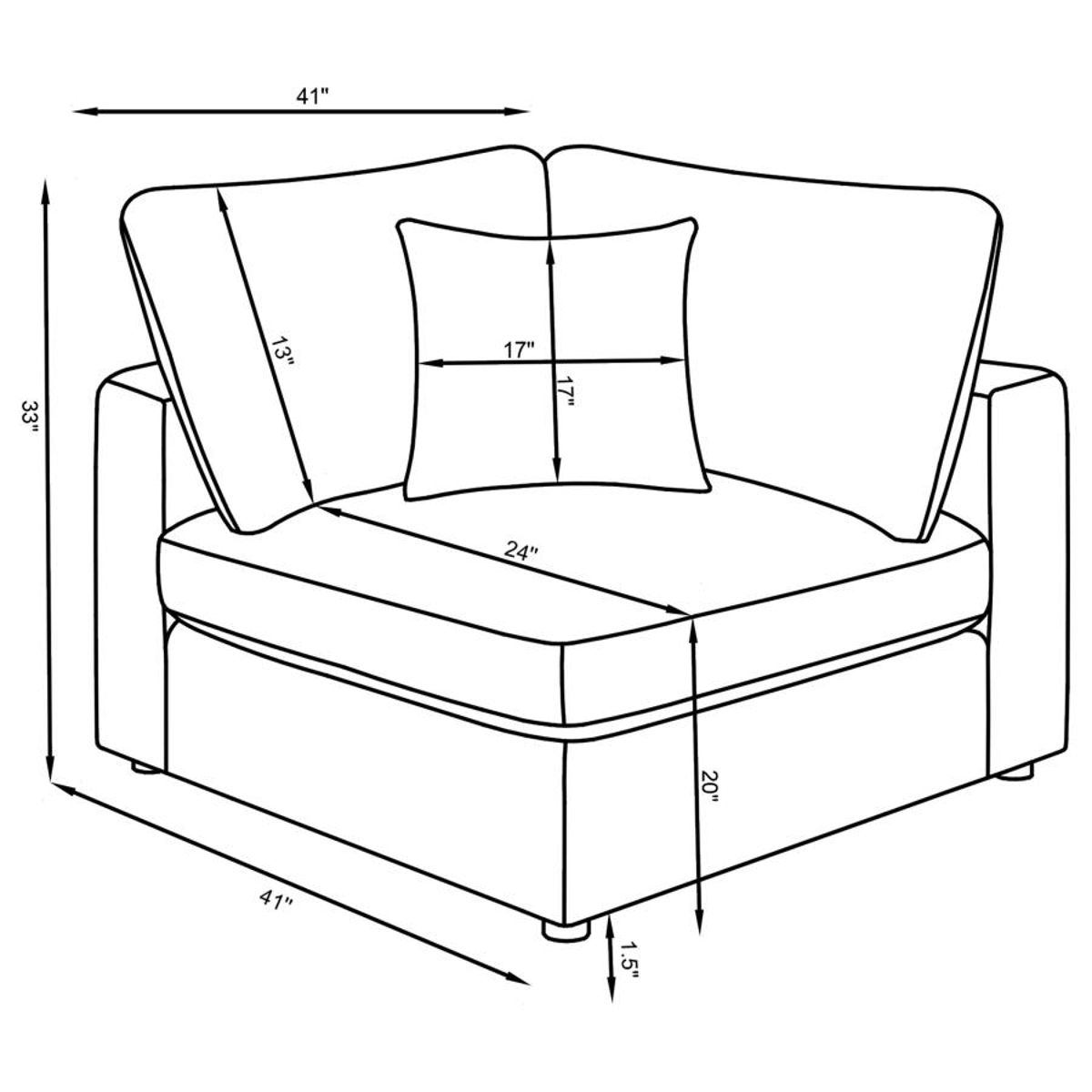 Serene - Upholstered Modular Sectional Sofa - Image 27