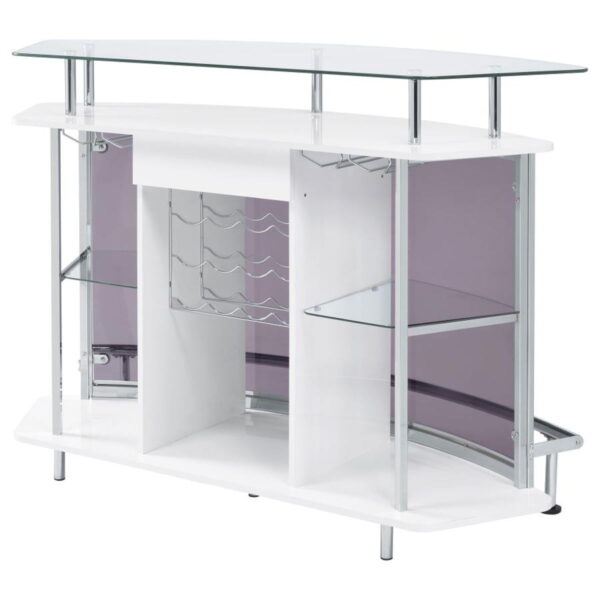 Gideon - Curved Glass Top Home Cabinet - Image 6