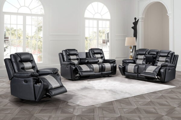 Nikko - Console Loveseat With Dual Recliners - Image 29