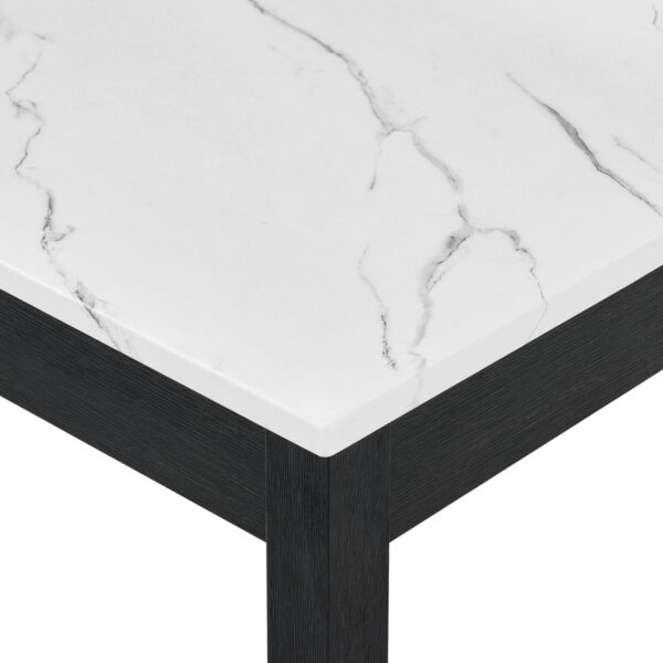 Rylee - Faux Marble Desk - Black / White - Image 6