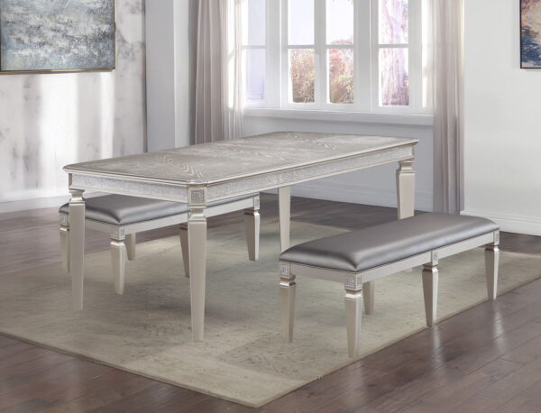 Klina - 3 Piece Dining Room Set - Silver