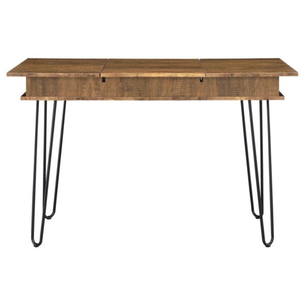 Sheeran - Writing Desk With Storage - Rustic Amber - Image 14