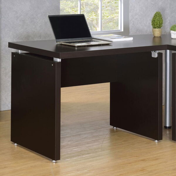 Skylar - Engineered Wood Writing Desk - Cappuccino - Image 5