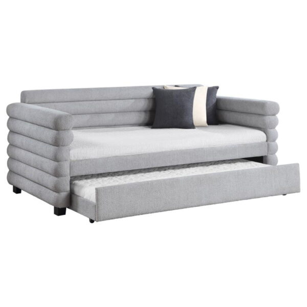Patricia - Boucle Upholstered Day Bed With Trundle - Image 9
