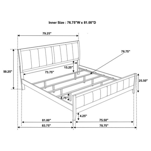 Carlton - Wood Panel Bed - Image 4