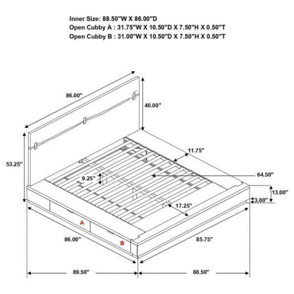 Winslow - Wood Storage Panel Bed - Image 9
