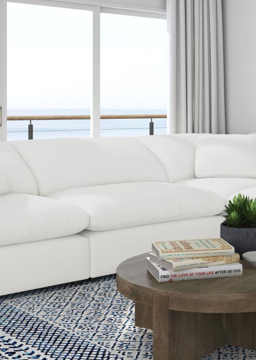 Raleigh - Boucle Upholstered Armless Chair - Ivory - Image 20