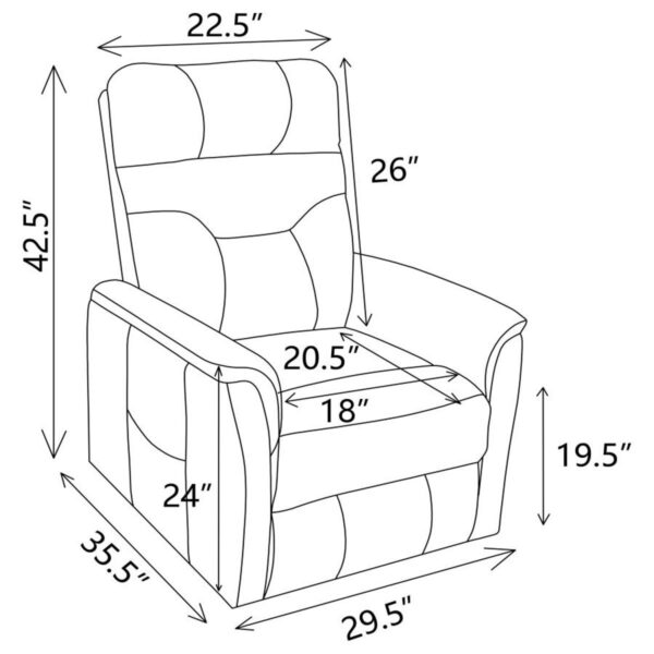 Henrietta - Upholstered Power Lift Massage Chair - Image 32
