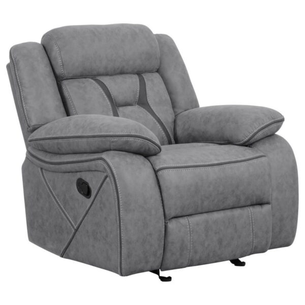 Higgins - Upholstered Motion Reclining Sofa Set - Image 12
