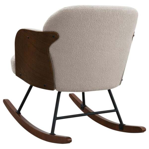 Paige - Boucle Upholstered Mid Back Rocking Chair - Image 9