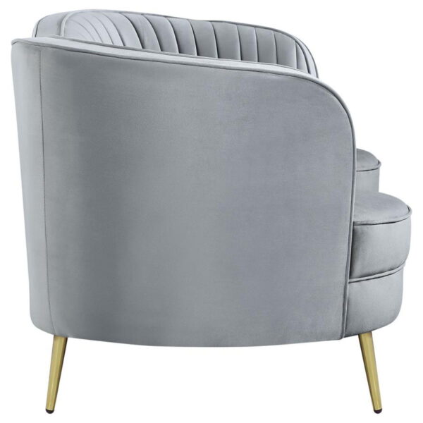 Sophia - Upholstered Channel Tufted Loveseat - Image 19