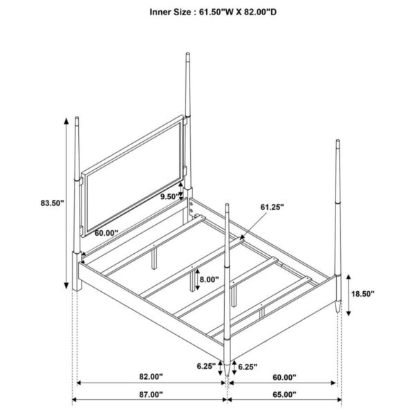 Emberlyn - Wood Poster Bed - Image 9
