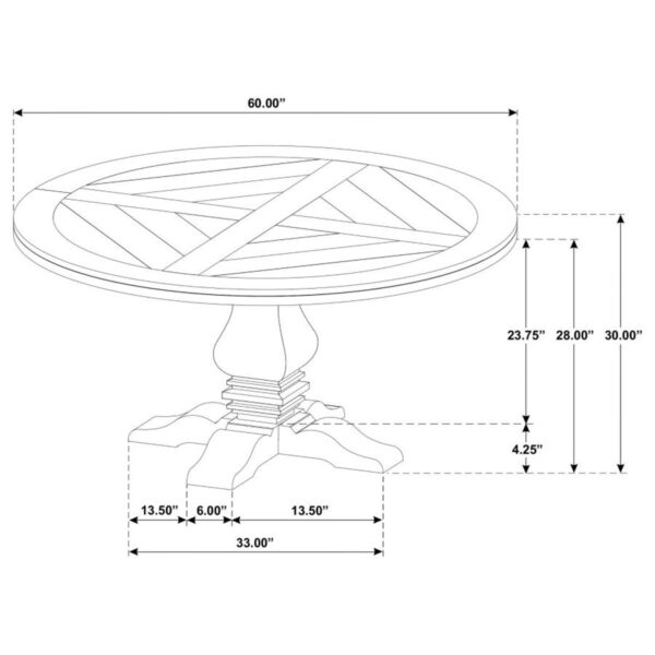 Florence - Round Dining Table Set - Image 7