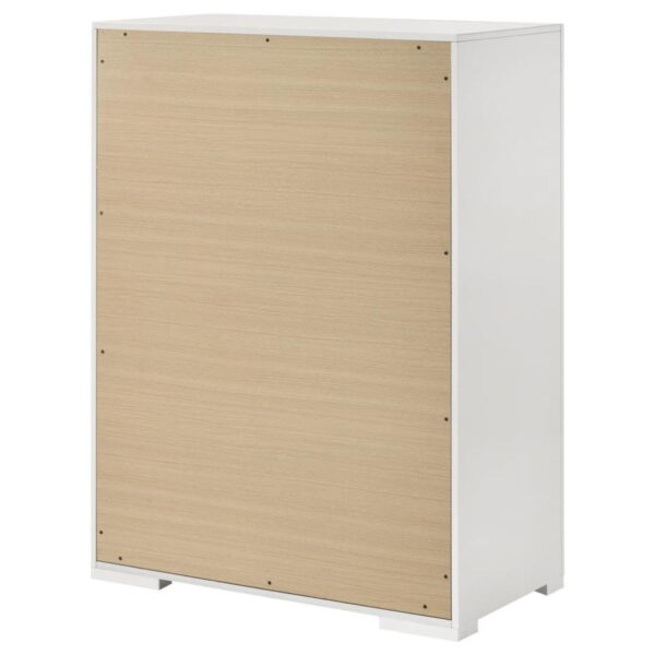 Ives - 5-Drawer Bedroom Chest Of Drawers - White High Gloss - Image 6