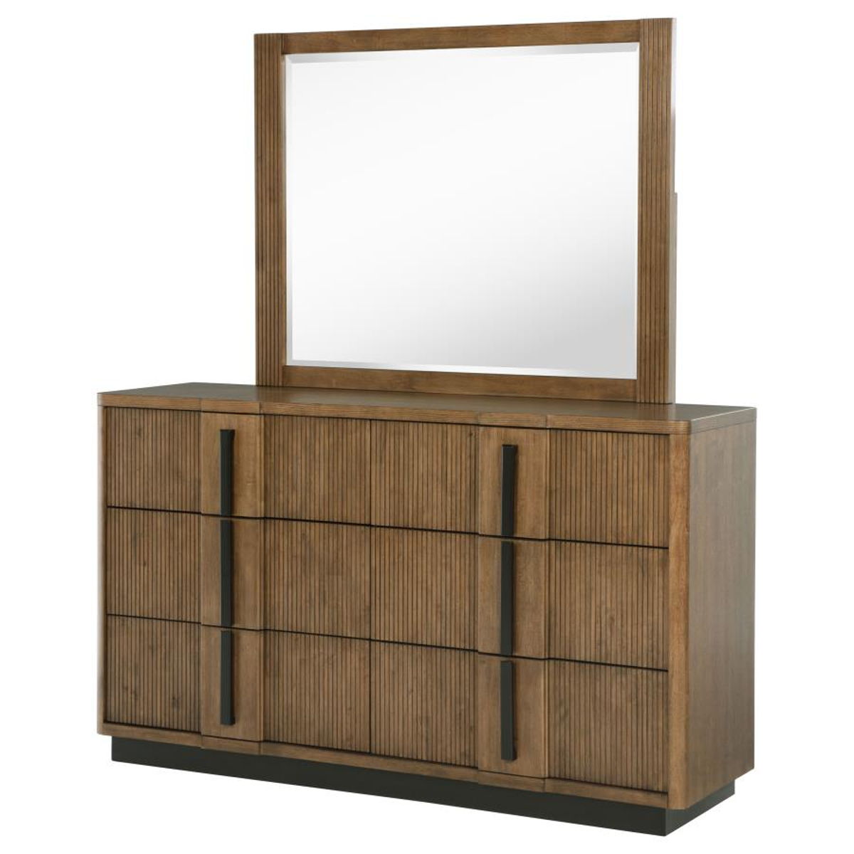 Terrace - 6-Drawer Dresser And Mirror - Ash Brown - Image 4
