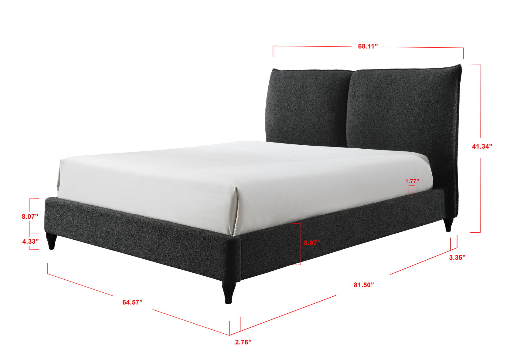 Jenn - King 2 Piece Bedroom Set - Charcoal - Image 11