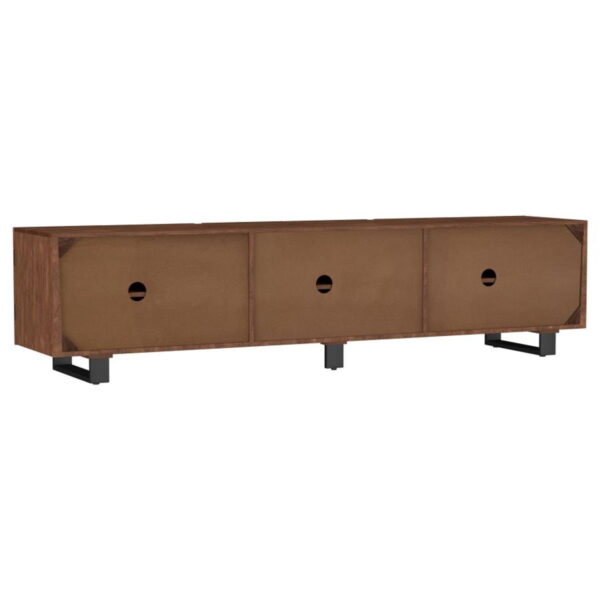Trask - Wood TV Stand Media Console - Mango Brown - Image 4