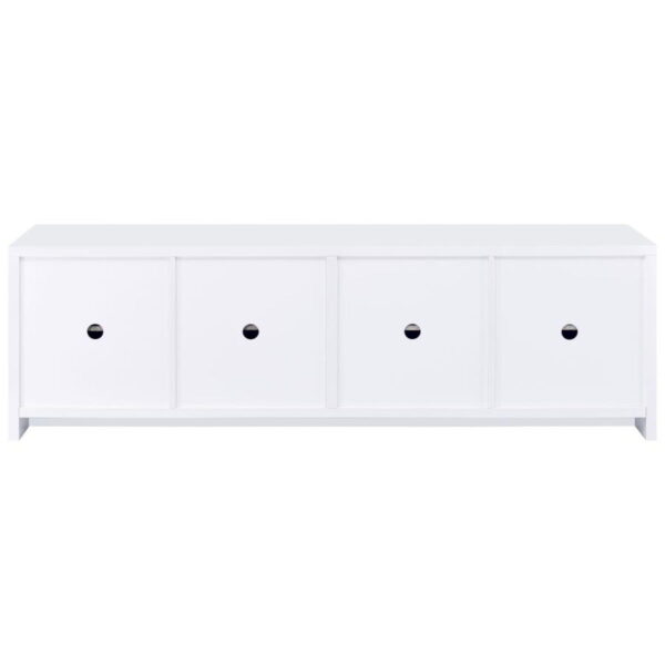 Laughlin - 4 Door Engineered Wood TV Stand - White - Image 11