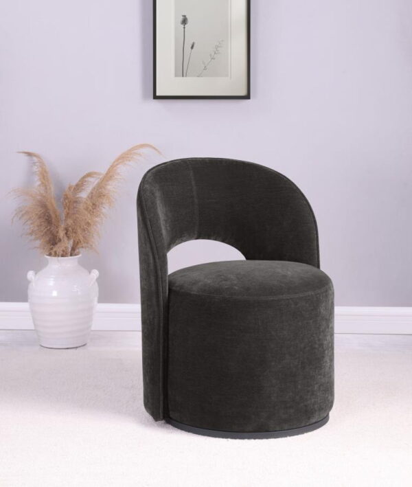 Harjo - Velvet Upholstered Swivel Accent Chair - Image 12