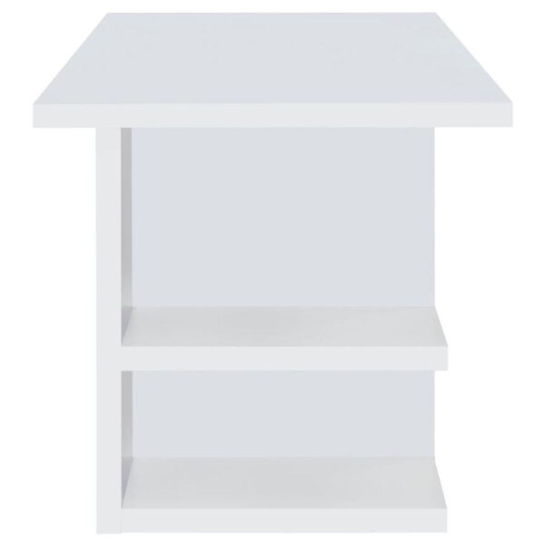 Alice - 4-Shelf Engineered Wood Writing Desk - White - Image 6