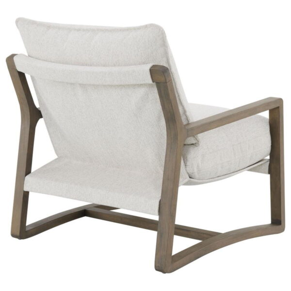 Geneva - Boucle Upholstered Wood Arm Accent Chair - Sand - Image 6