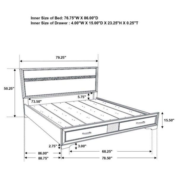 Miranda - Storage Wood Panel Bed - Image 26