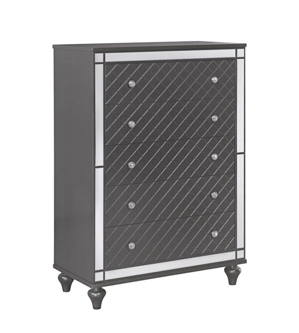 Refino - Bedroom Set - Gunmetal - Image 12