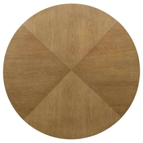 Danvers - 5 Piece Dining Table Set - Brown Oak And Beige - Image 6