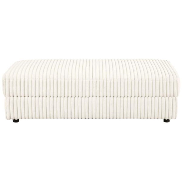 Emberson - Upholstered Rectangular Storage Ottoman - Ivory - Image 2