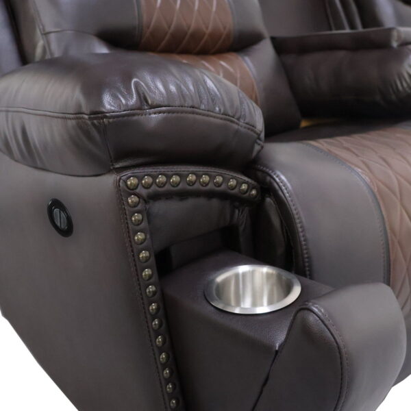 Nikko - Console Loveseat With Dual Recliners - Image 13