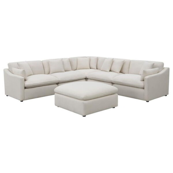 Hobson - Upholstered Modular Sectional Sofa With Ottoman - Image 3