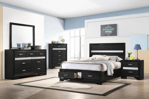 Miranda - Wood Storage Panel Bed - Image 3