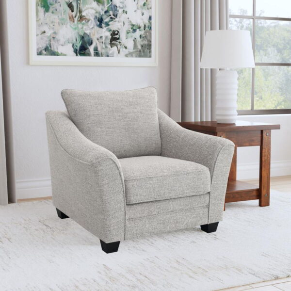 Tomkins - Boucle Upholstered Chair - Light Gray - Image 11