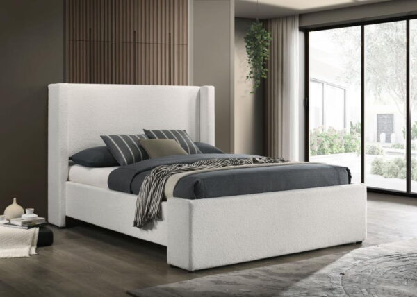 Alamosa - Boucle Upholstered Wingback Bed - Image 11