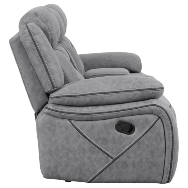 Higgins - Upholstered Motion Reclining Sofa Set - Image 23