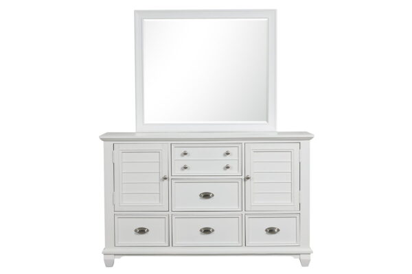 Jamestown - Dresser & Mirror - White - Image 5