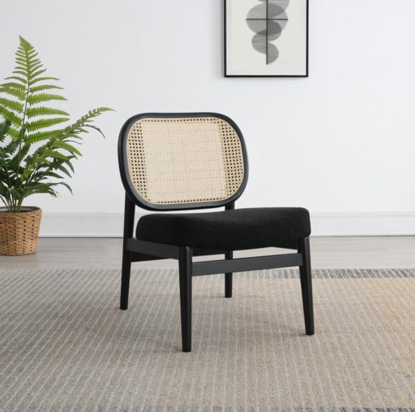 Rayo - Rattan Cane Back Accent Chair With Padded Seat - Image 15