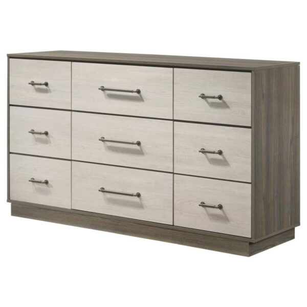 Fenwick - 9-Drawer Dresser - Gray Oak - Image 3