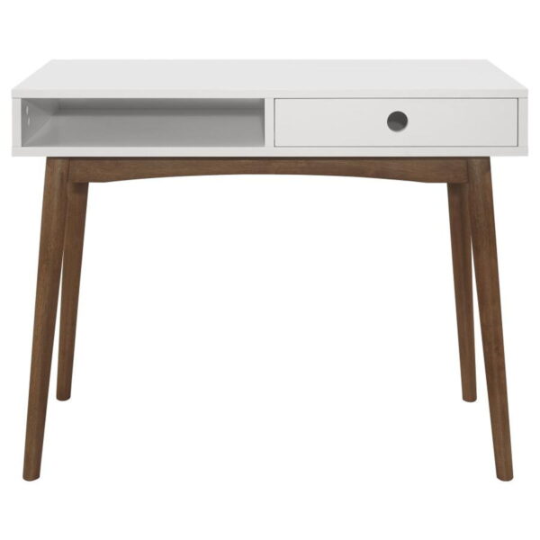 Bradenton - 1-Drawer Wood Writing Desk - White - Image 5