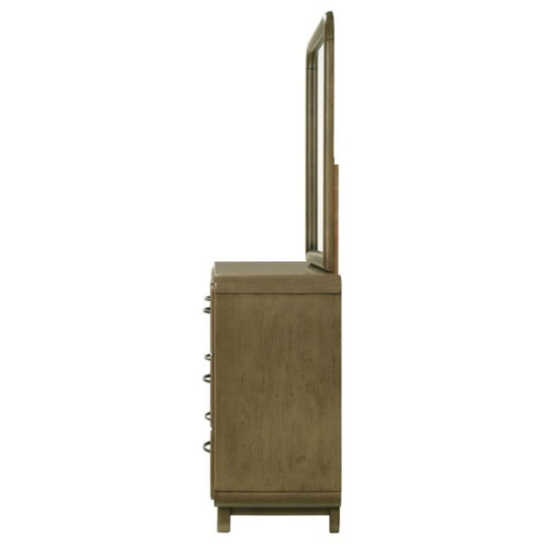 Amsbury - 6-Drawer Dresser And Mirror - Nutmeg - Image 4