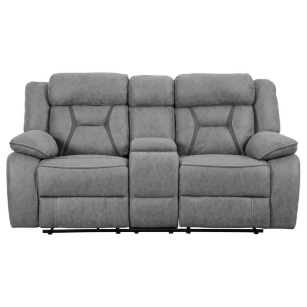 Higgins - Upholstered Motion Reclining Sofa Set - Image 6