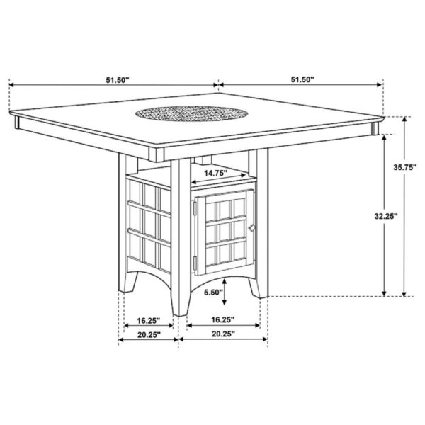 Gabriel - Square Counter Dining Room Set - Image 32