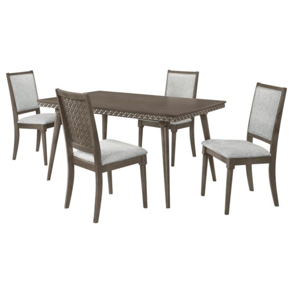 Onslow - 5 Piece Rectangular Dining Set - Dark Brown - Image 11