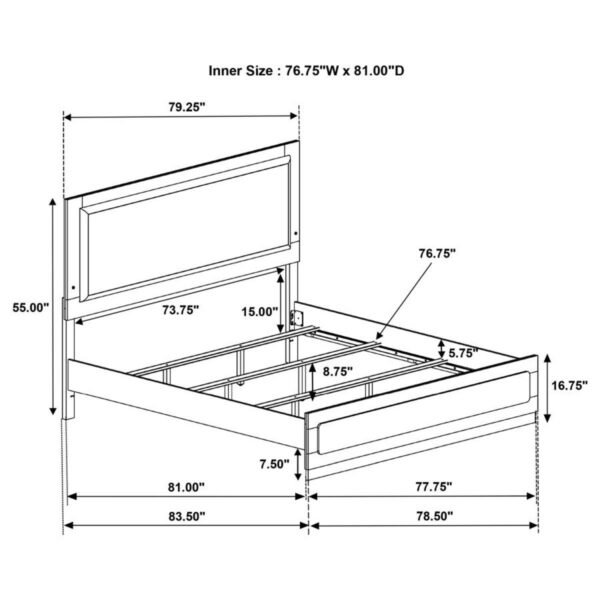 Caraway - Wood LED Panel Bed - Image 39
