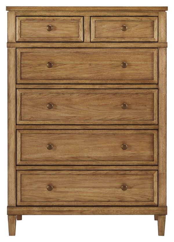 Sharlance - Brown - Six Drawer Chest - Image 7