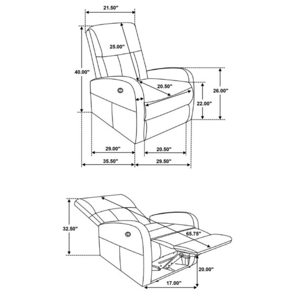 Grant - Upholstered Power Recliner Chair - Image 18